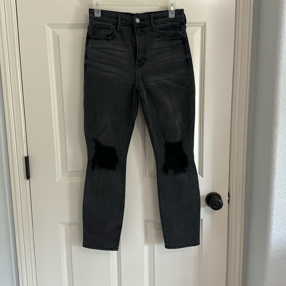 Hollister black denim jean